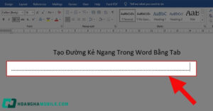 cach ke dong trong word