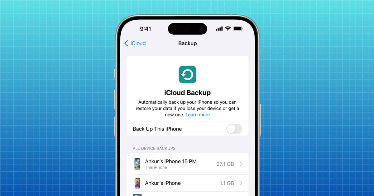 check icloud on off
