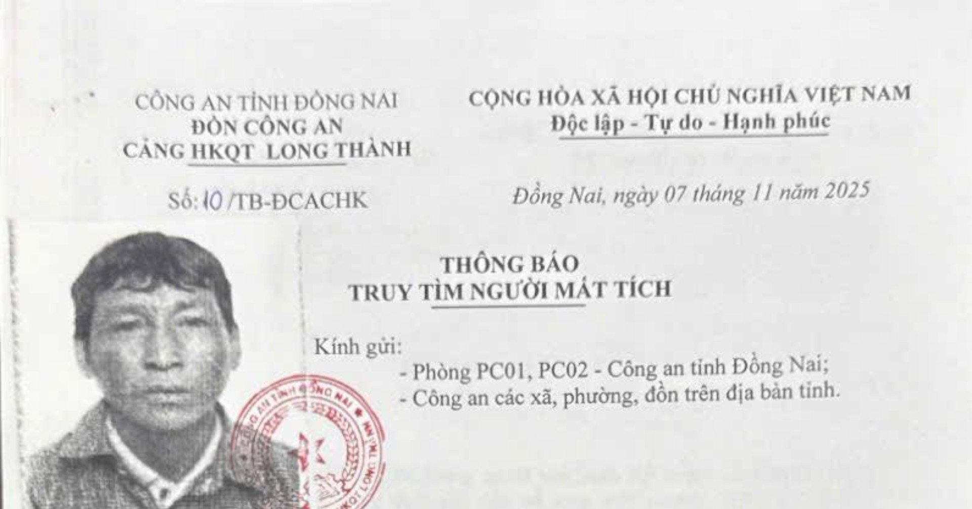 Cong An Tim Nguoi Bo Di Khoi Du An San Bay Long Thanh Luc Rang Sang 710