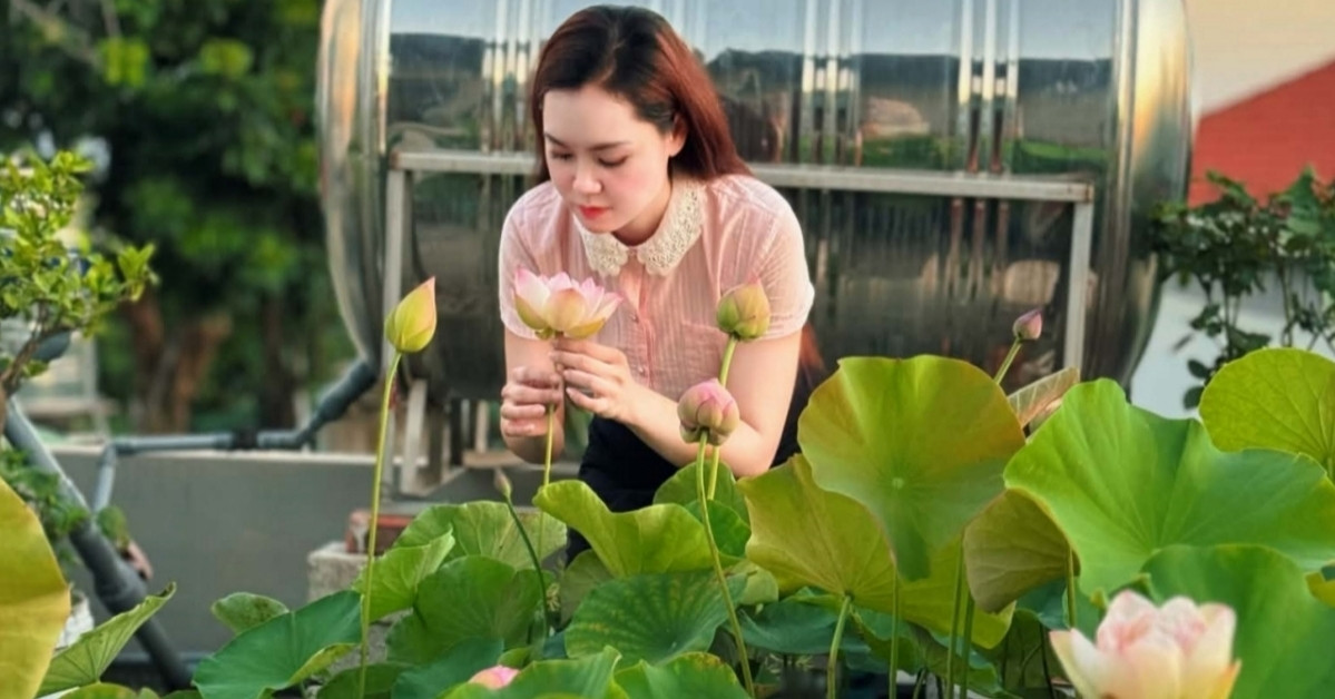 cong bun len san thuong 9x quang ninh bien mai nha thanh vuon sen thom ngat 3107