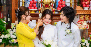 dam cuoi khong chu re o tphcm me co dau noi loi xuc dong 3360
