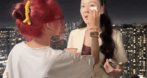 Dien Vien Phuong Oanh Khoc Sung Mat O Hau Truong Tap Phim Gay Bao Tren Vtv 1465