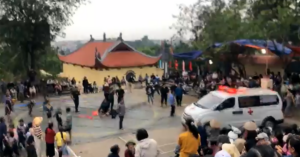 do vat chan thuong khi thi dau tai le hoi vat o ha noi phai goi xe cuu thuong 1134