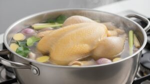 Ke Thu Cua Mui Tanh Khi Luoc Ga Cho Dung Thu Nay Vao Noi Thit Thom Ngot Tu Nhien Khong Can Mi Chinh