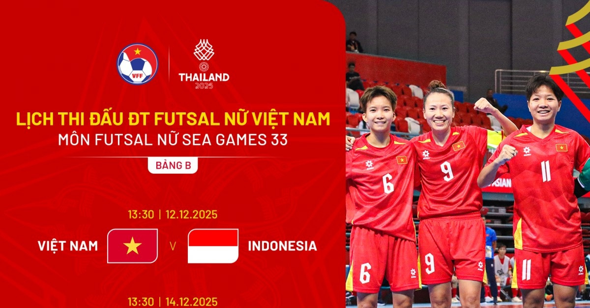 Lich Thi Dau Cua Doi Tuyen Futsal Nu Viet Nam Tai Sea Games 33 1858
