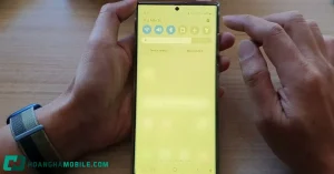 Man Hinh Samsung Bi Am Vang