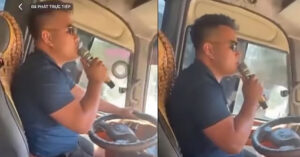 tai xe vua dieu khien o to vua hat karaoke 2581