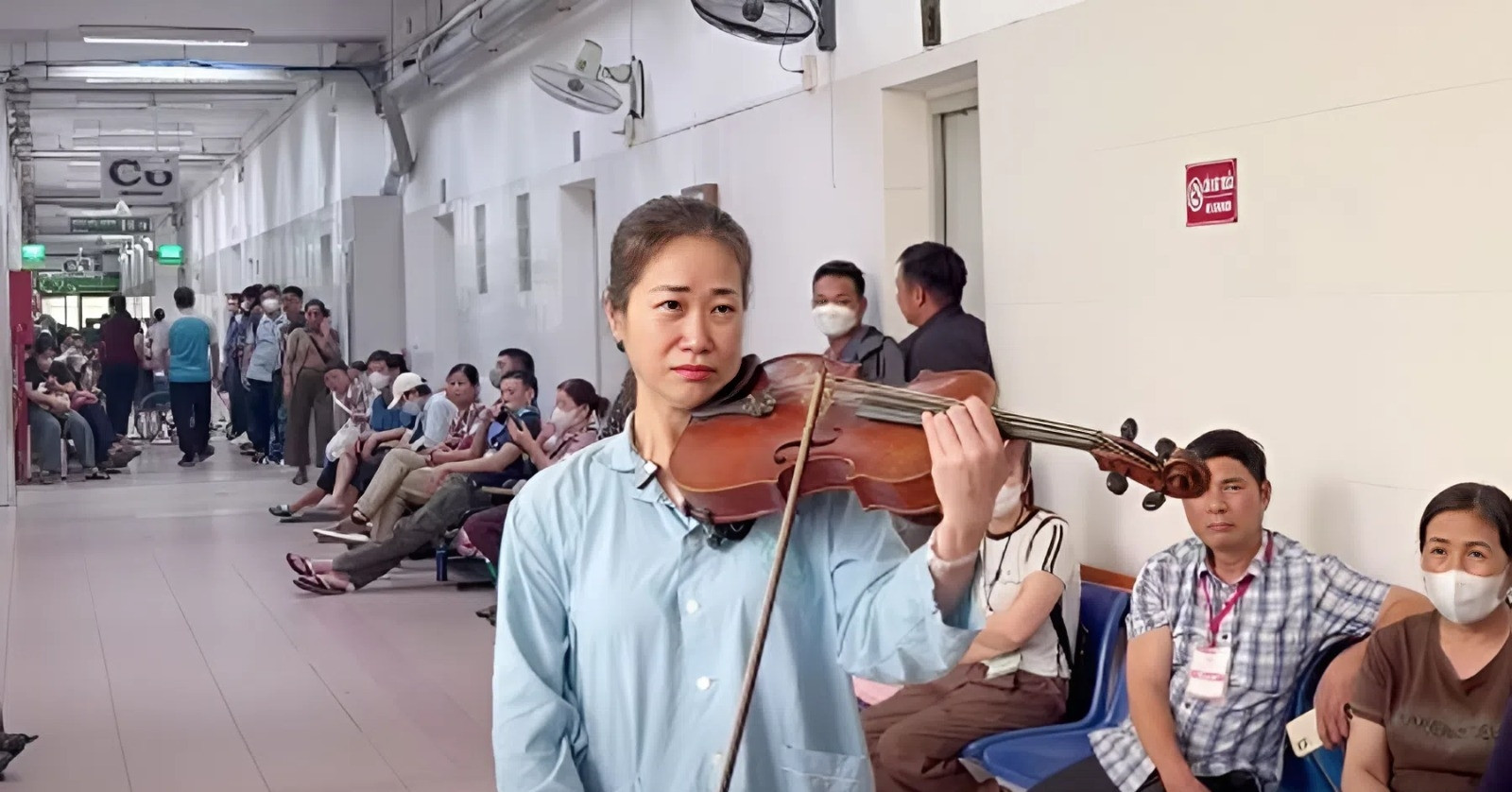 xuc dong nghe si nguyet thu vua cap cuu thanh cong choi viola ngay tai benh vien 3597